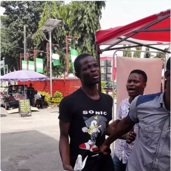 Mob nabs phone thief in Abuja [PHOTOS]